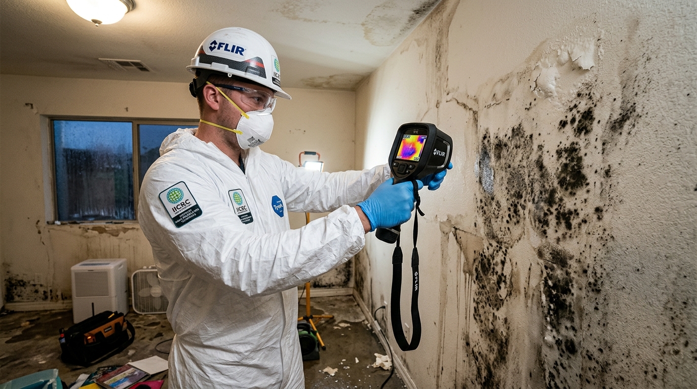 48-Hour Monsoon Moisture Protocol: Halting Drywall Spore Colonization at 85% Humidity