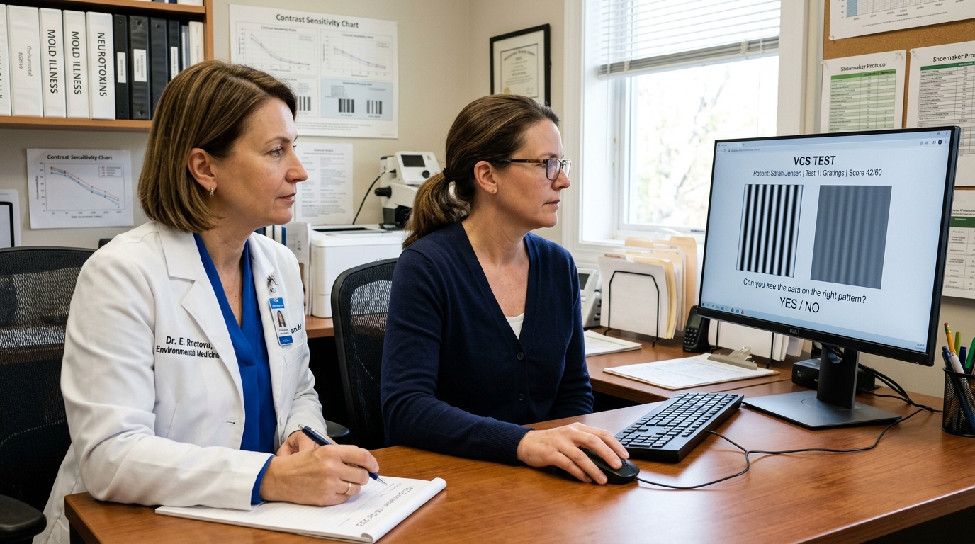 3 Diagnostic Steps in the Visual Contrast Sensitivity (VCS) Test for Biotoxin Illness